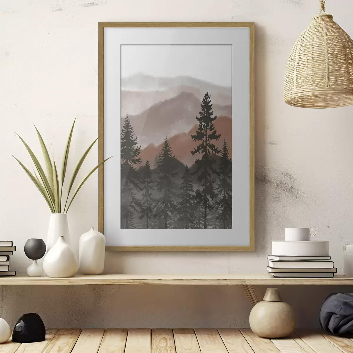 Poster Monti nella luce calda f37017v2