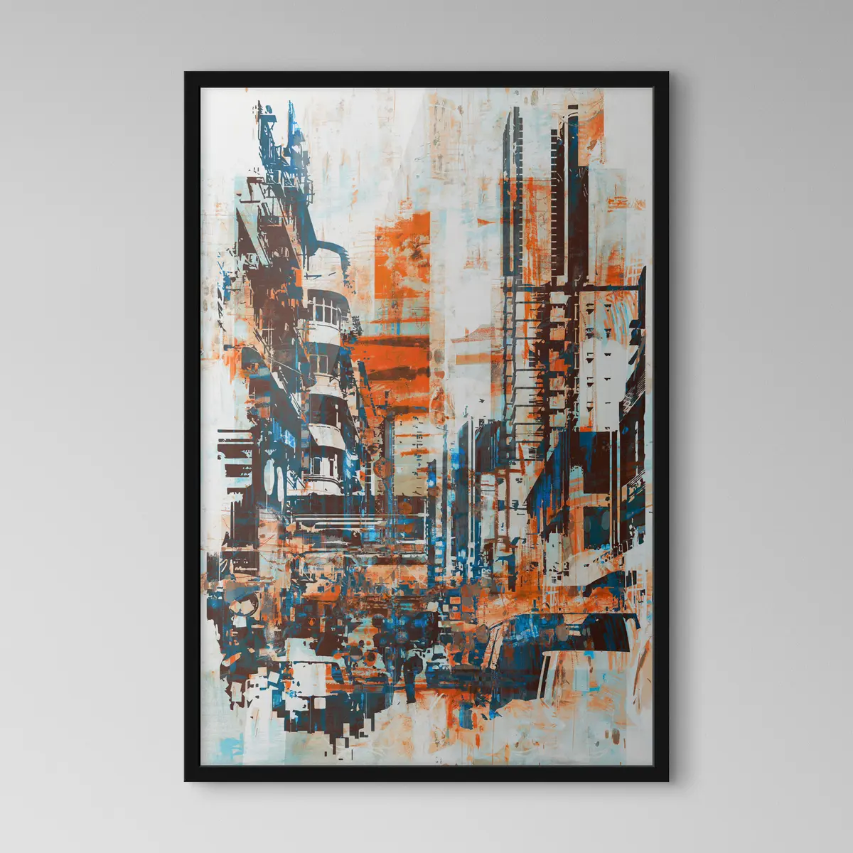 Poster Paesaggio urbano dai colori vivaci f37082