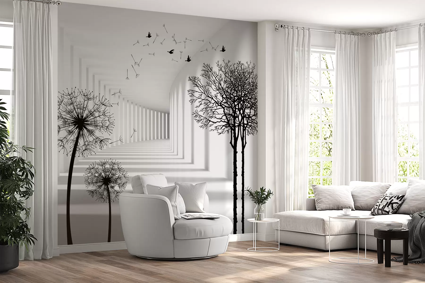 carta da parati Profondità e luce nr. u37803d1