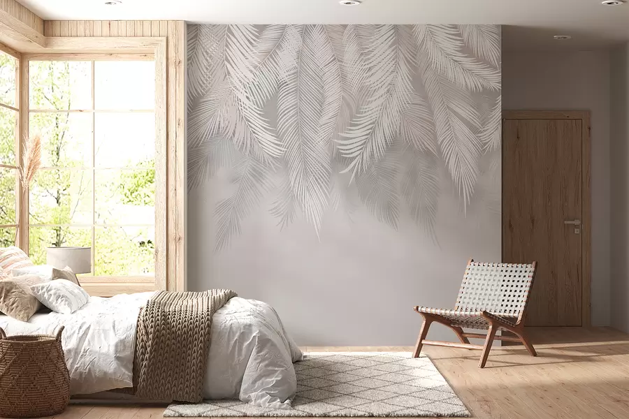 Carta da parati Tropici della Foresta Foglie di palma penzolanti n. u48556d1