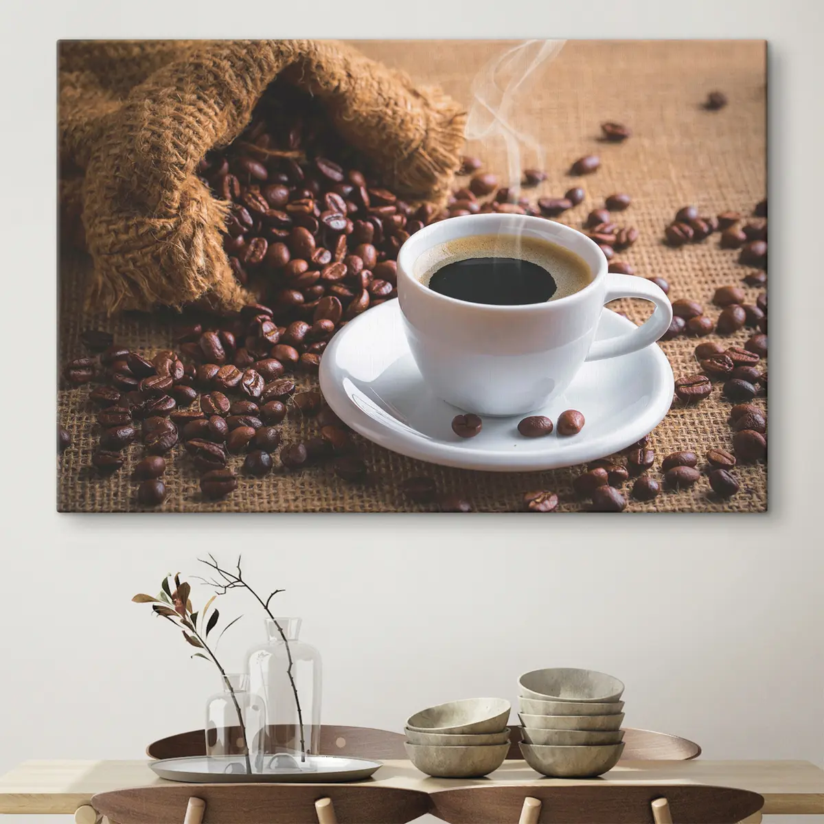 carta da parati Caffè e chicchi appena preparati nr. s37172