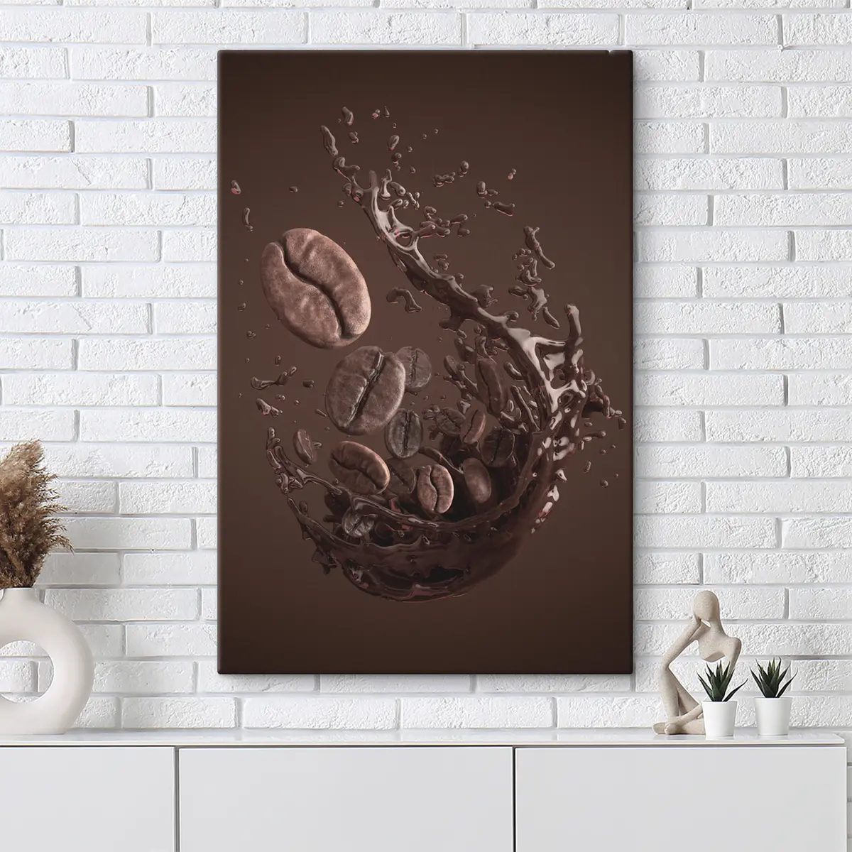 carta da parati Schizzi di caffè in un ricco movimento nr. s37176