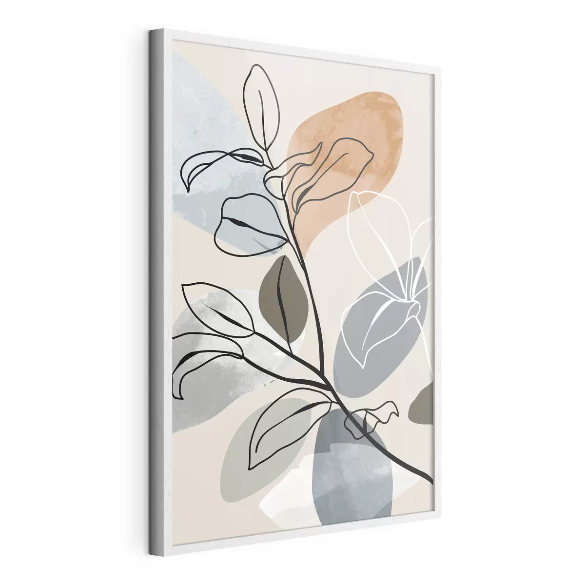 Poster Line art elegante con forme colorate f36817