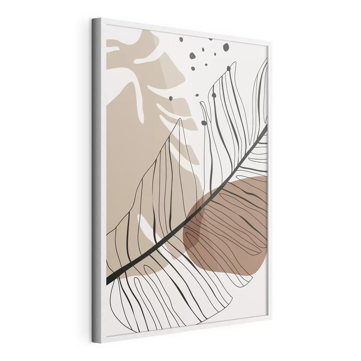 Poster Forme astratte e linee delicate si uniscono f37029