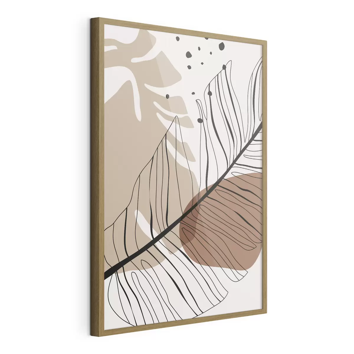 Poster Forme astratte e linee delicate si uniscono f37029