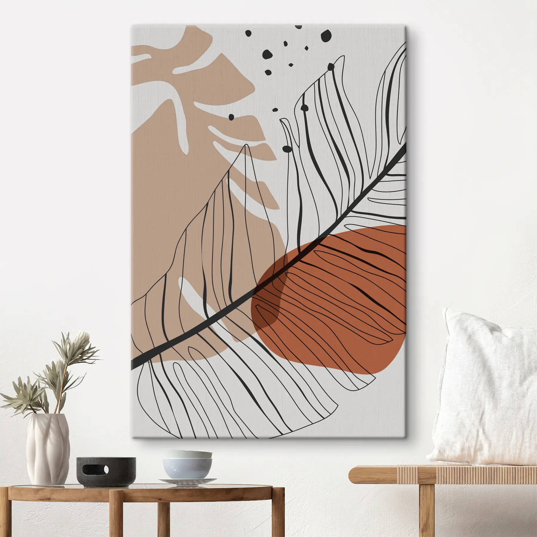 carta da parati Linea astratta ispirata alla natura nr. s37029