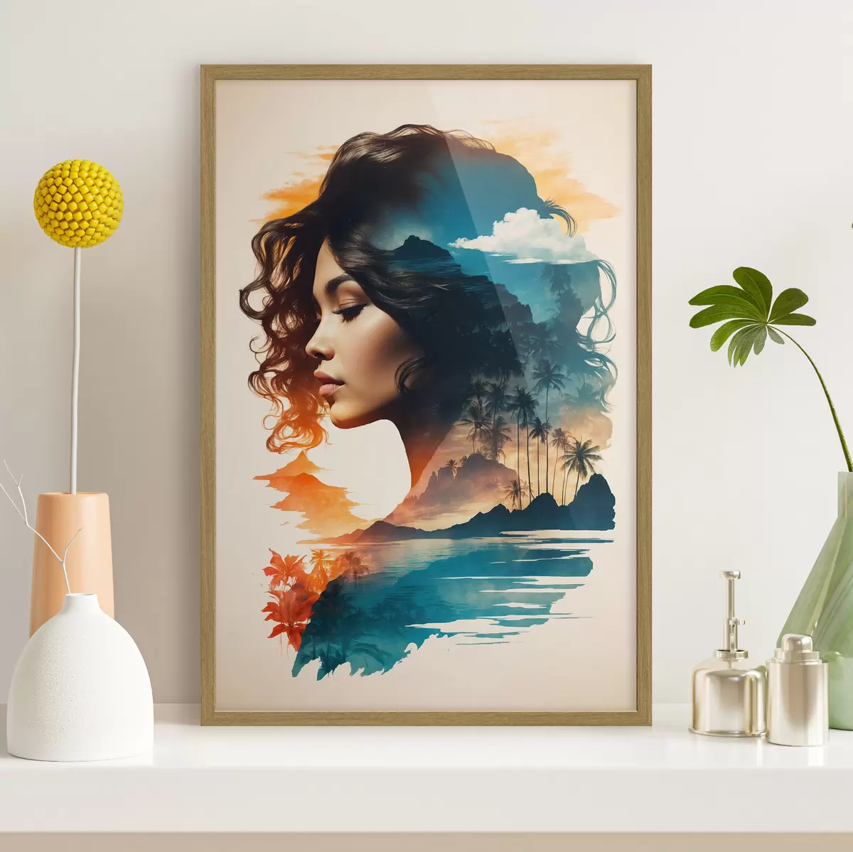 Poster La bellezza della natura in un ritratto f37118