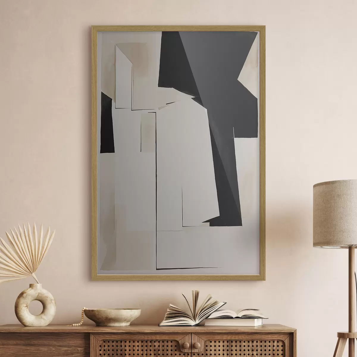 Poster Forme astratte in toni tenui f37169