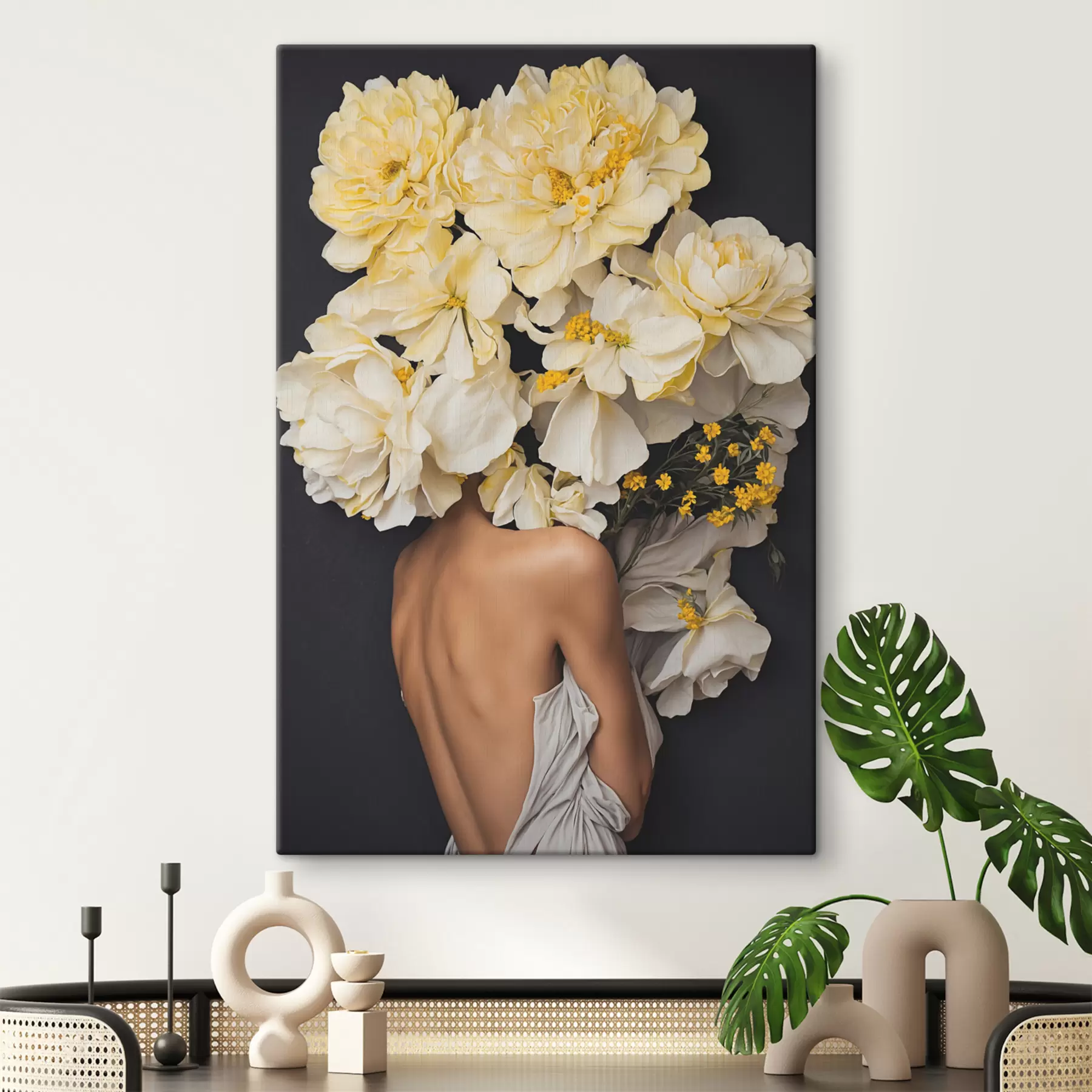 carta da parati Bellezza floreale che abbraccia momenti sereni nr. s37162