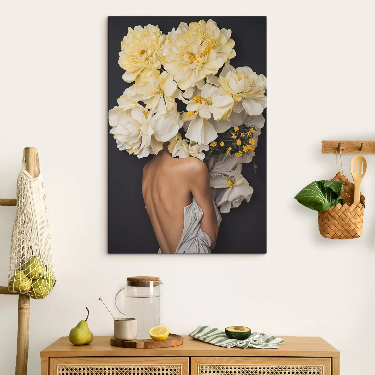 carta da parati Bellezza floreale che abbraccia momenti sereni nr. s37162