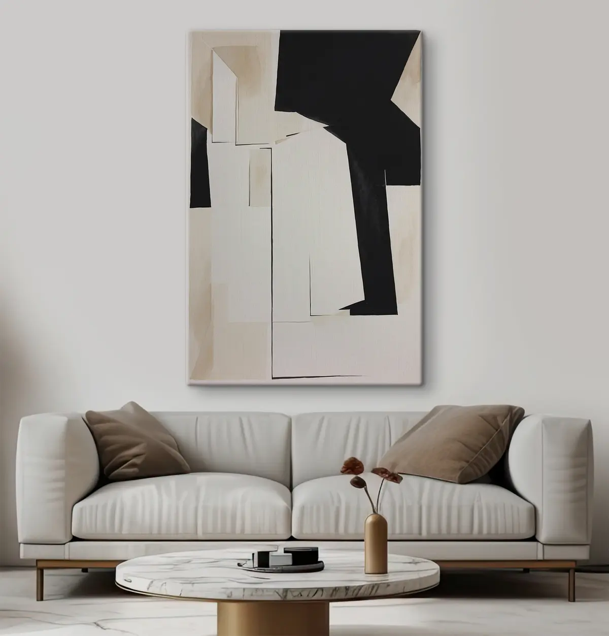 carta da parati Forme astratte in toni contrastanti nr. s37169