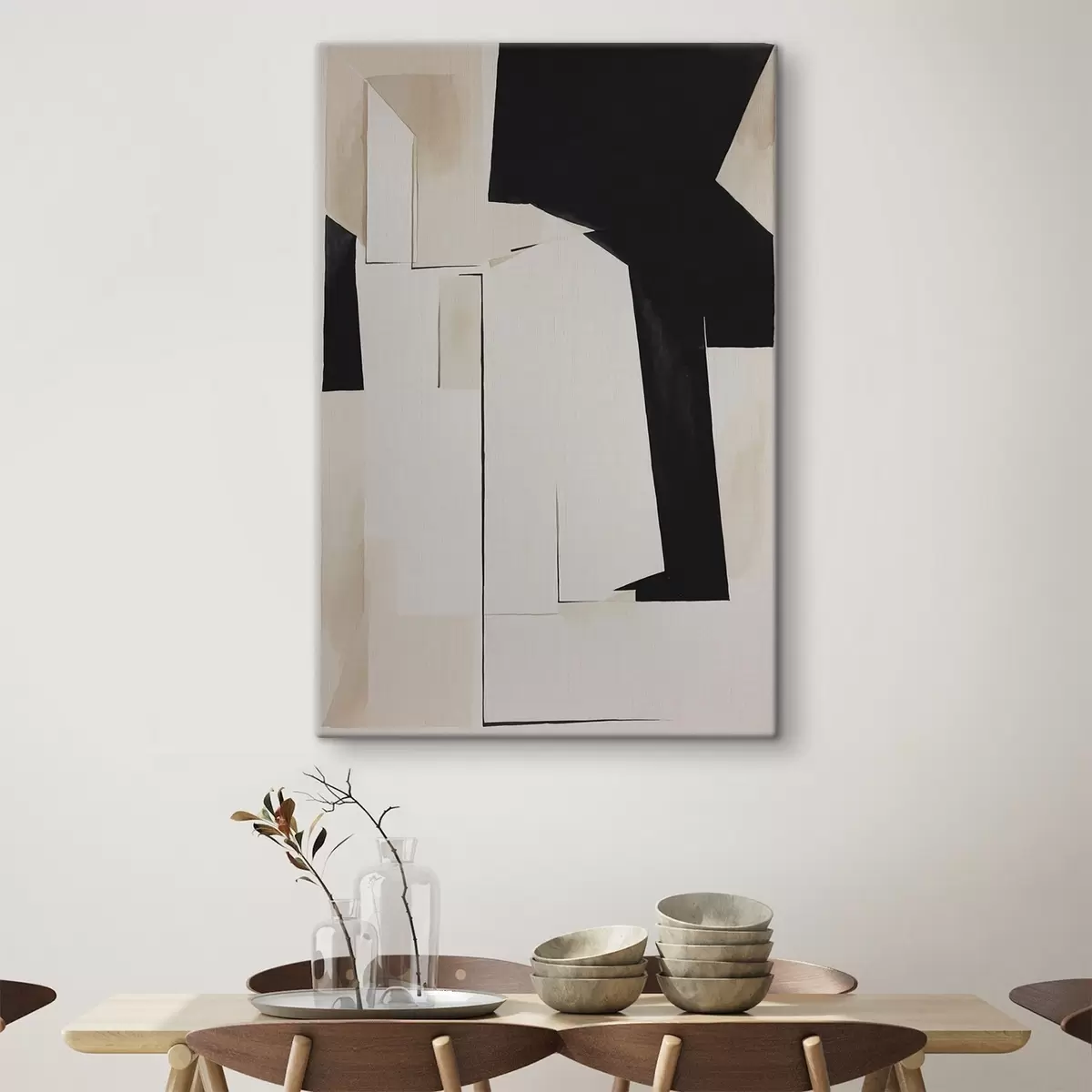 carta da parati Forme astratte in toni contrastanti nr. s37169