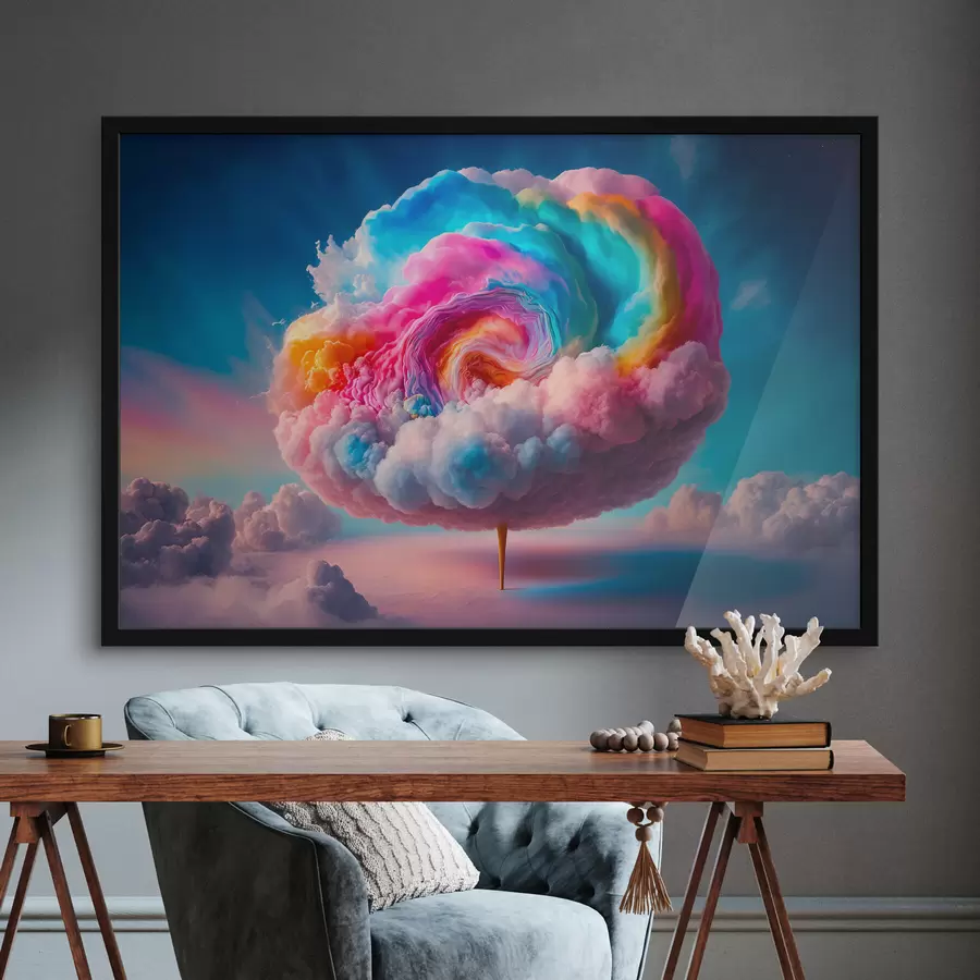 carta da parati Nuvole vibranti volteggiano nel cielo nr. f36698