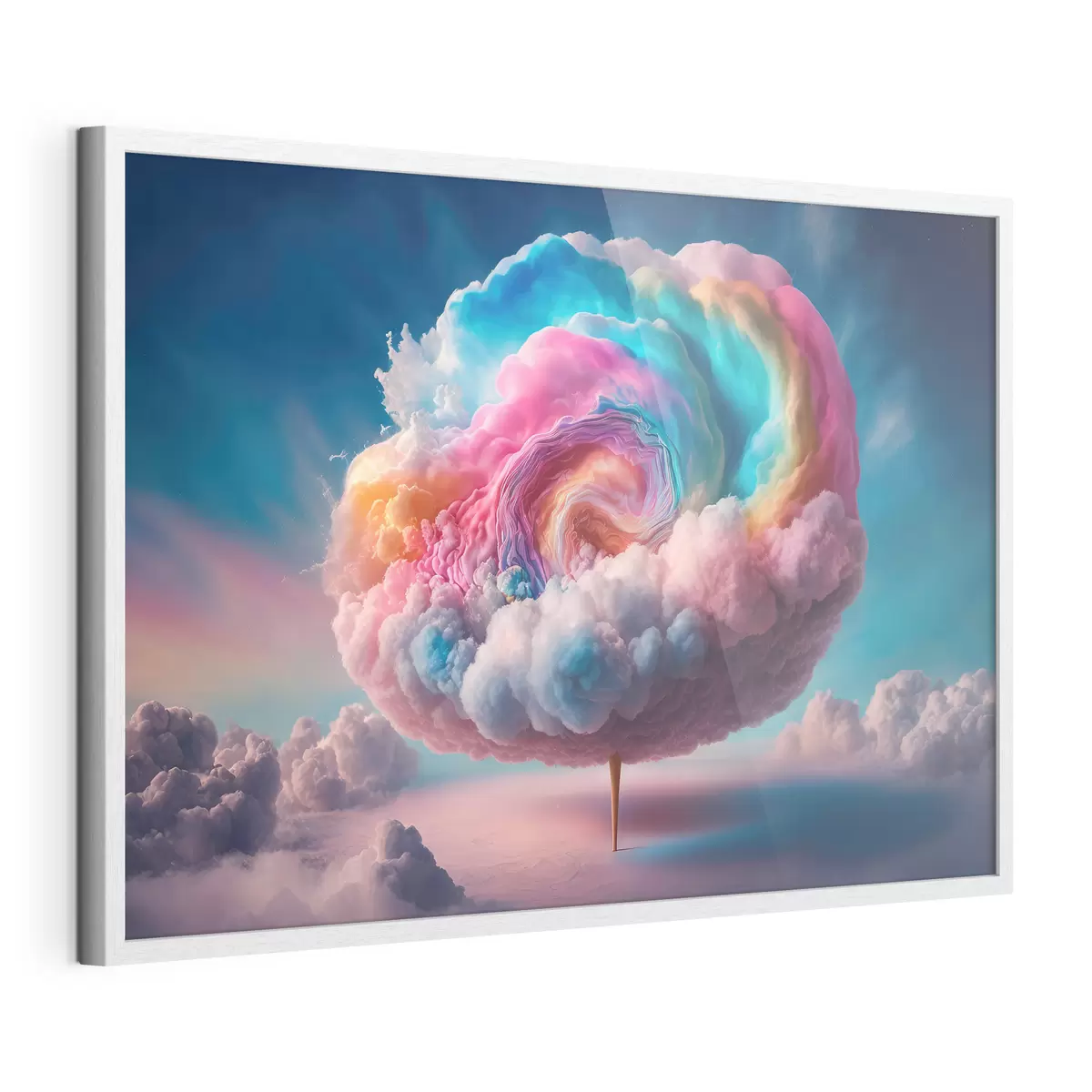 Poster Nuvole vibranti volteggiano nel cielo f36698