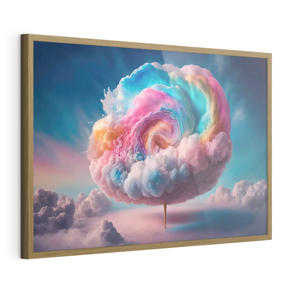 Poster Nuvole vibranti volteggiano nel cielo f36698