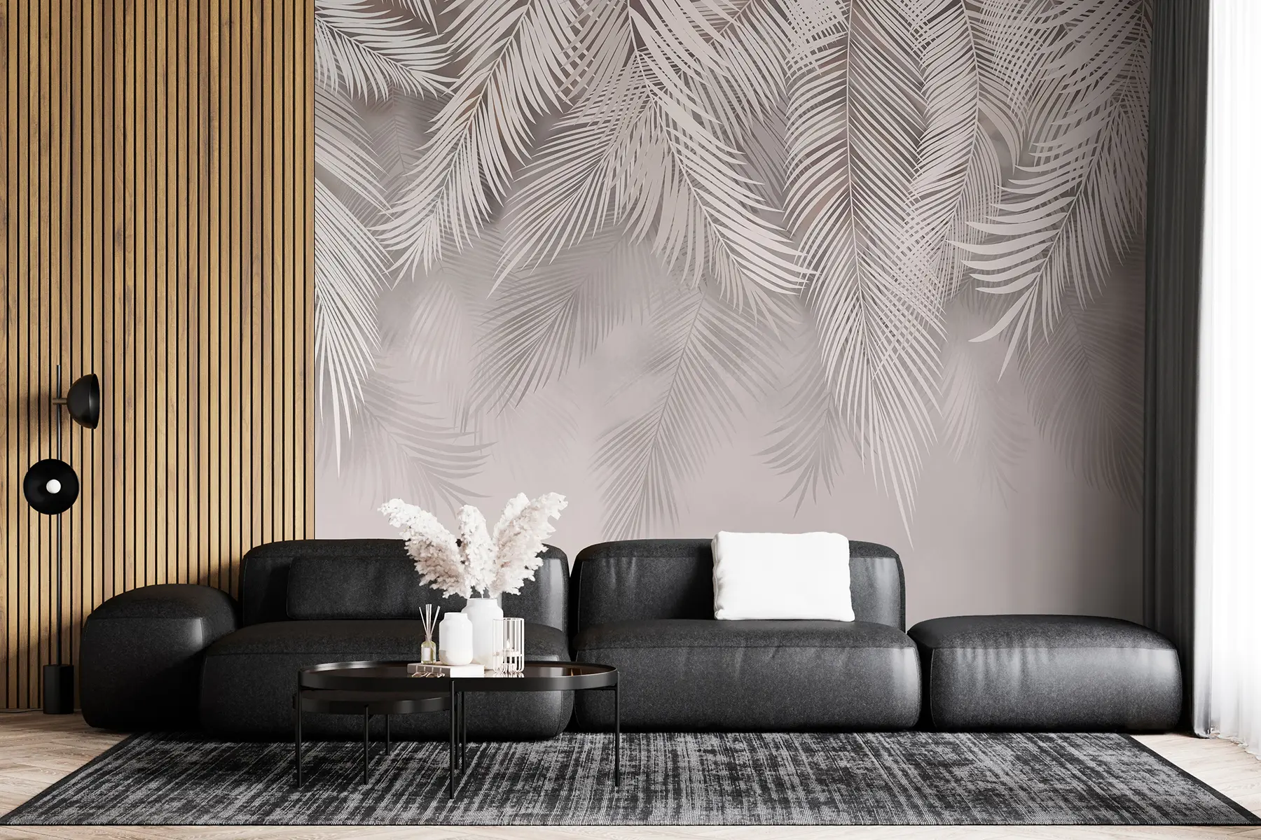 Carta da parati Tropici della Foresta Delicate foglie cadenti n. u48556v5d1