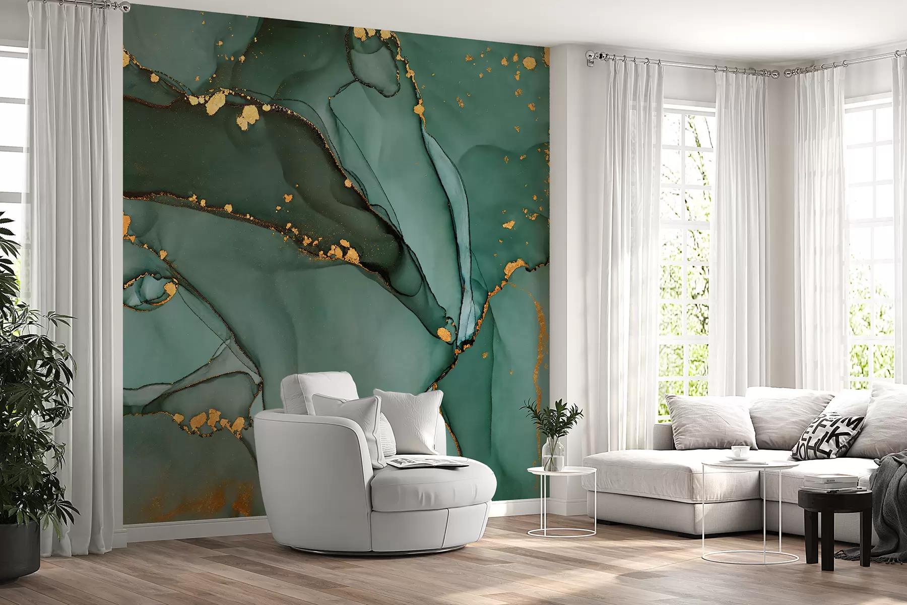 carta da parati Marmo Onice di lusso con crepe metalliche nr. u50235d1