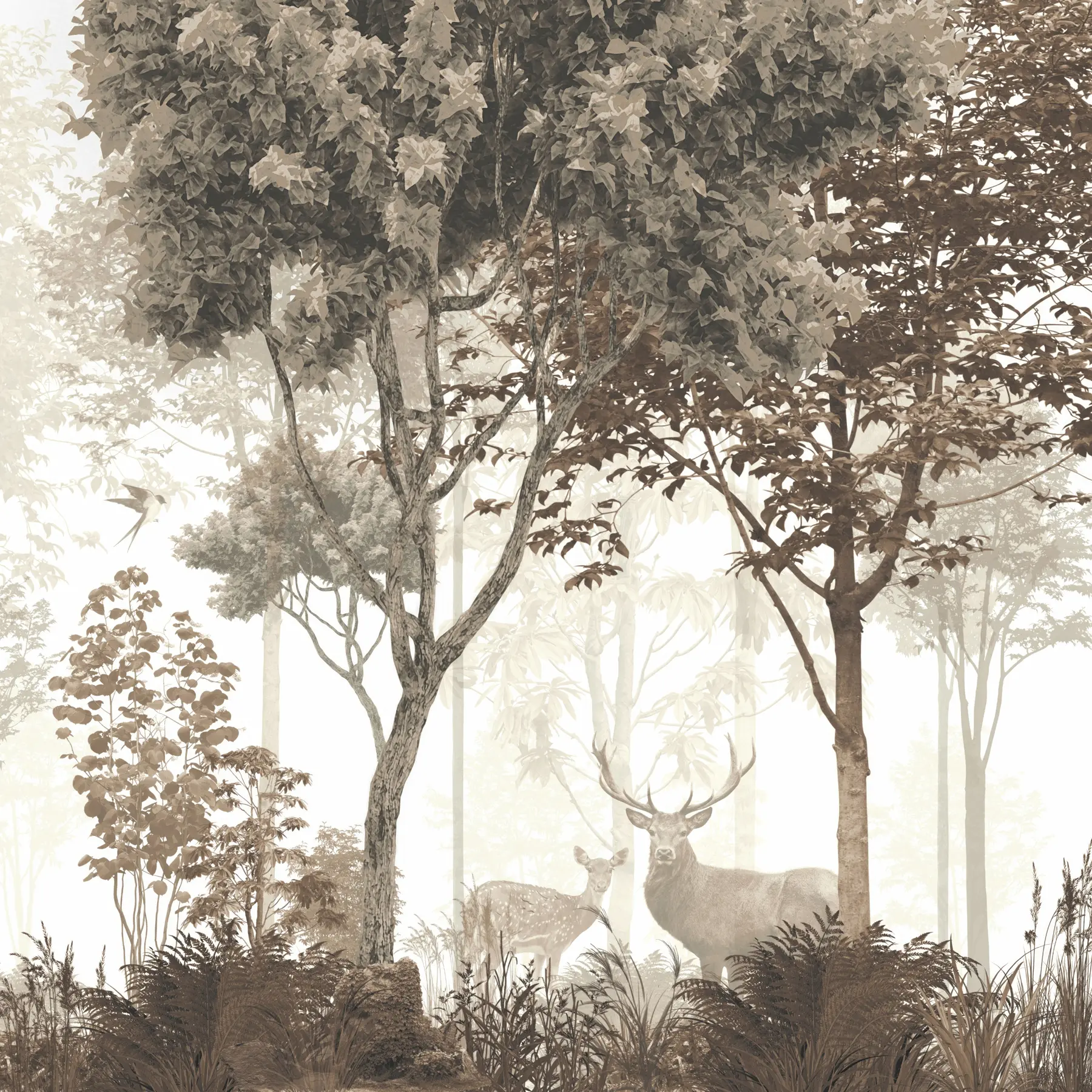 Carta da parati Tropici della Foresta Foresta magica n. u72134d1