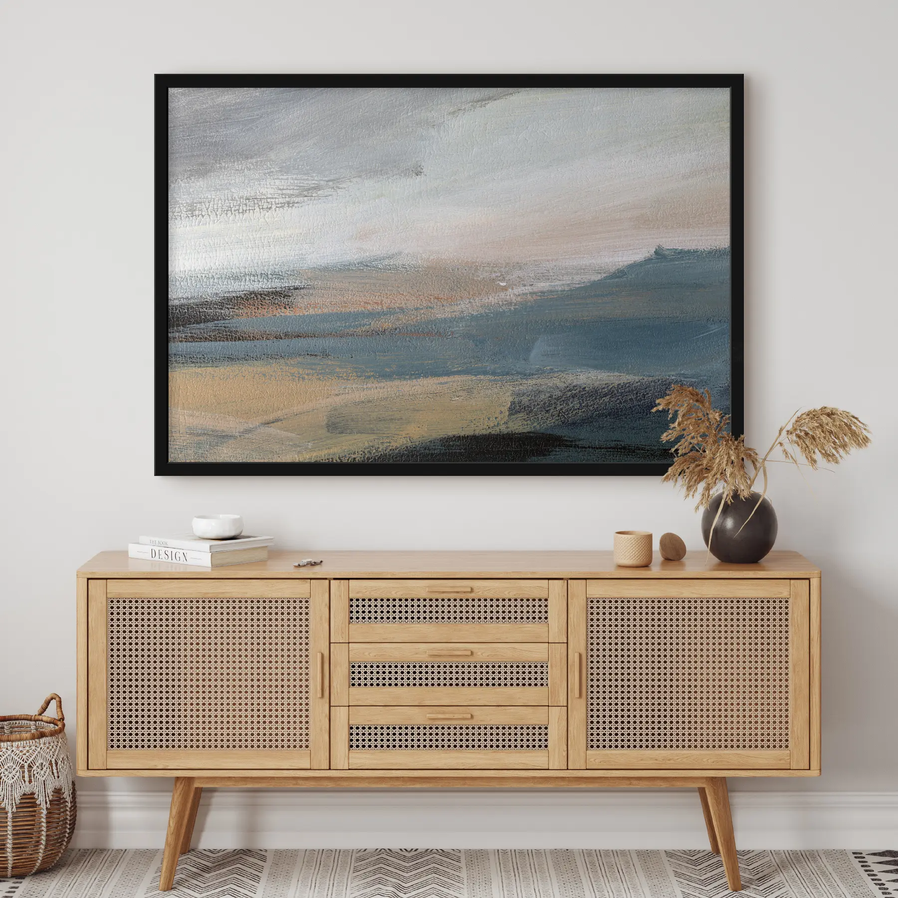 carta da parati I colori sereni si fondono in un'armonia astratta nr. f37064