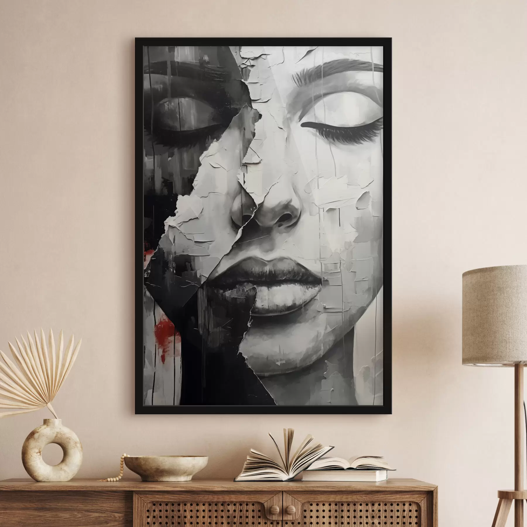 carta da parati Bellezza frammentata in tonalità contrastanti nr. f37068