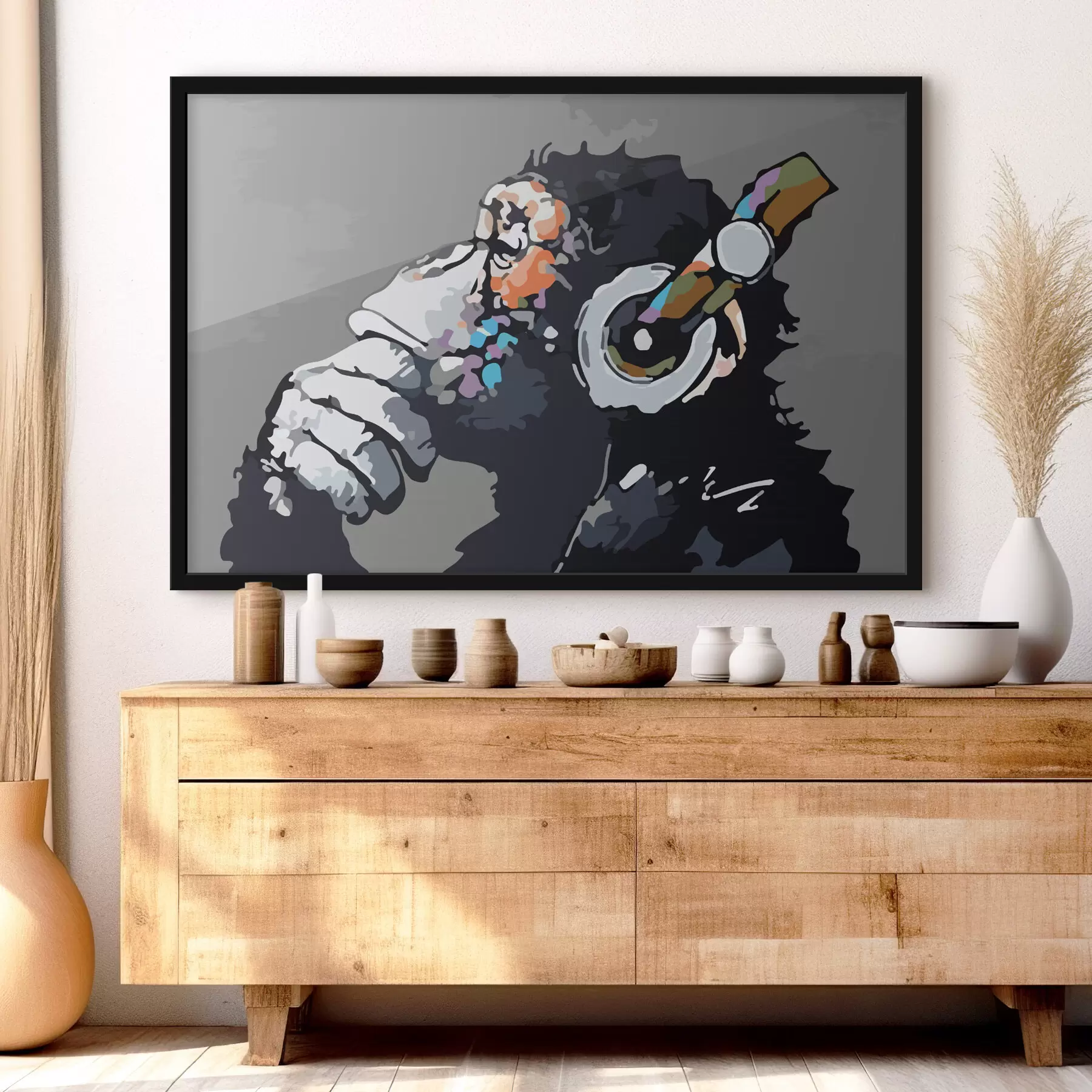 carta da parati Pensare profondamente con le cuffie nr. f37269