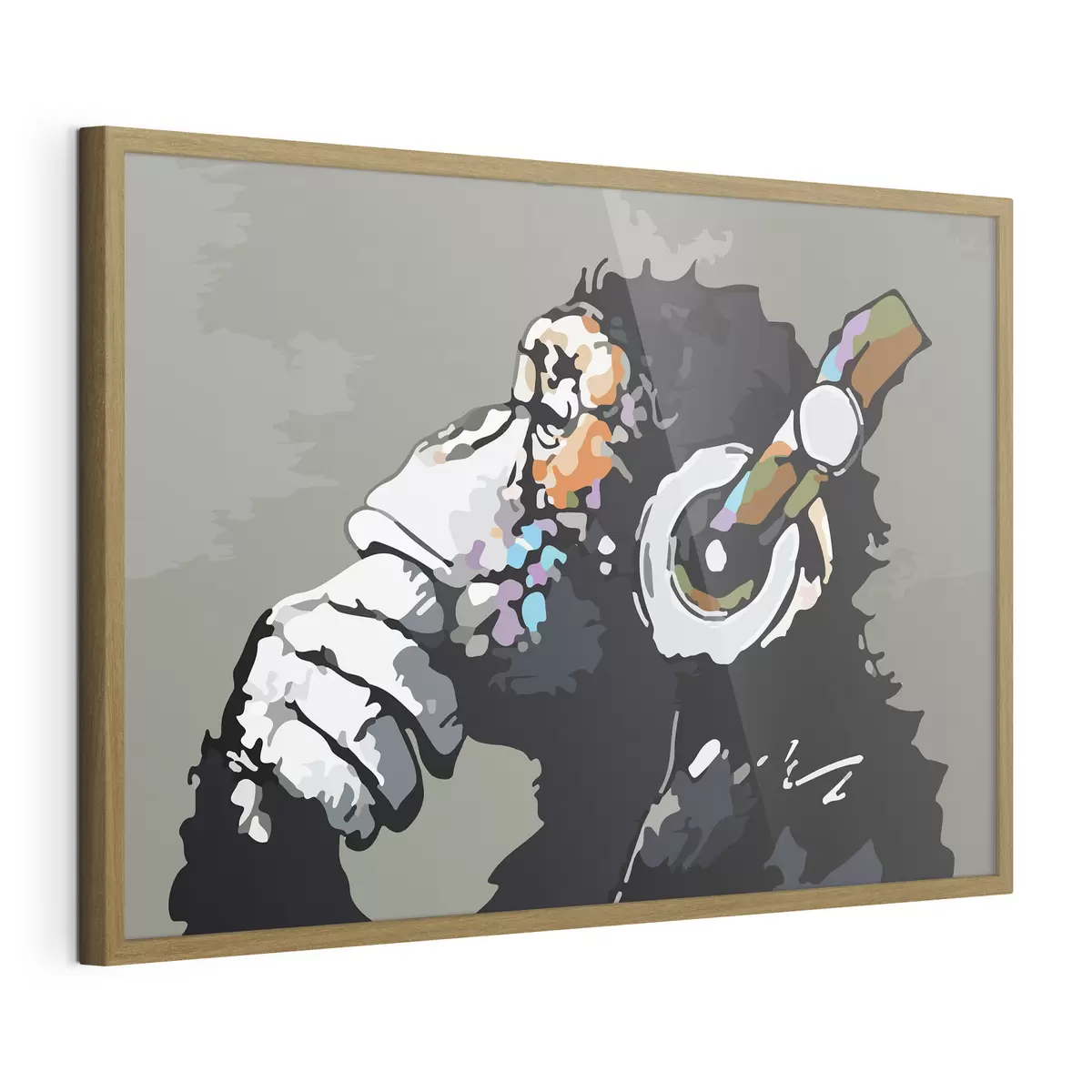 Poster Pensare profondamente con le cuffie f37269