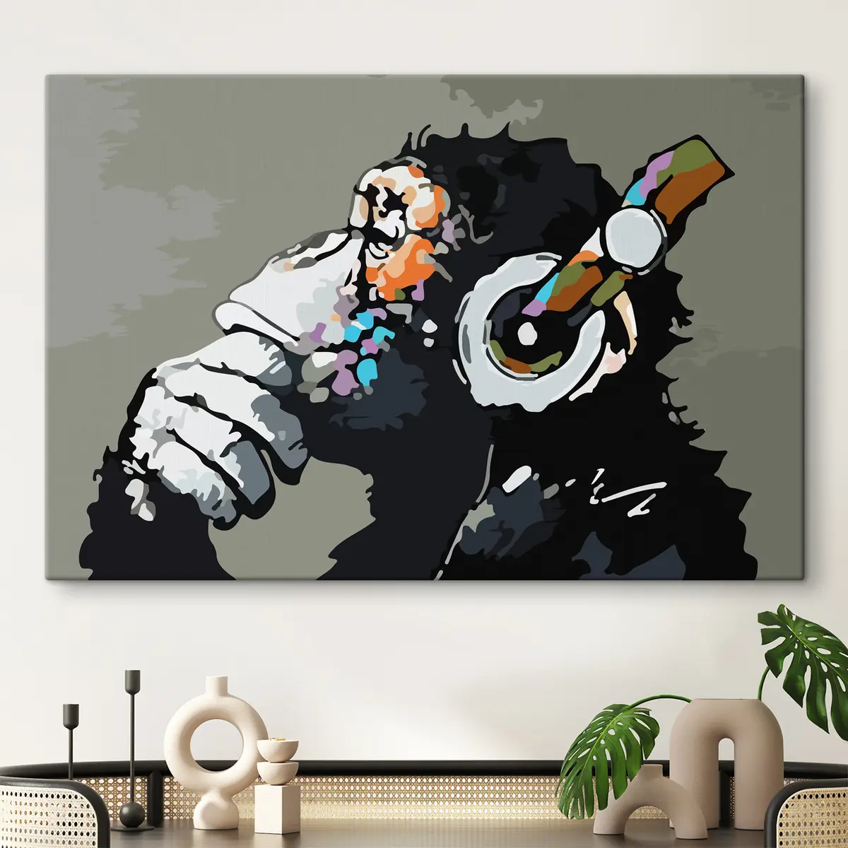 carta da parati Pensare in profondità ascoltando brani musicali nr. s37269