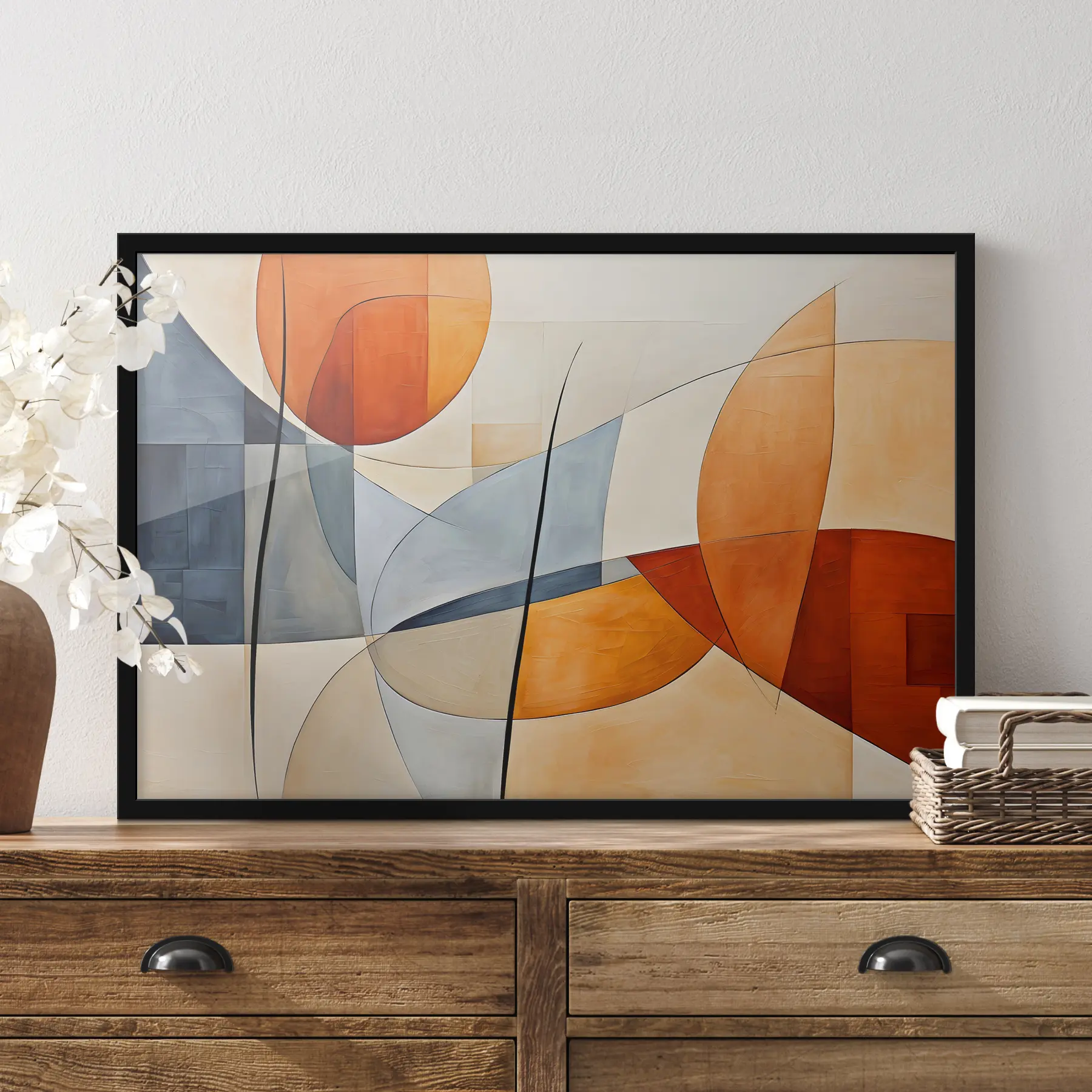 carta da parati Forme dinamiche in tonalità calde nr. f37285