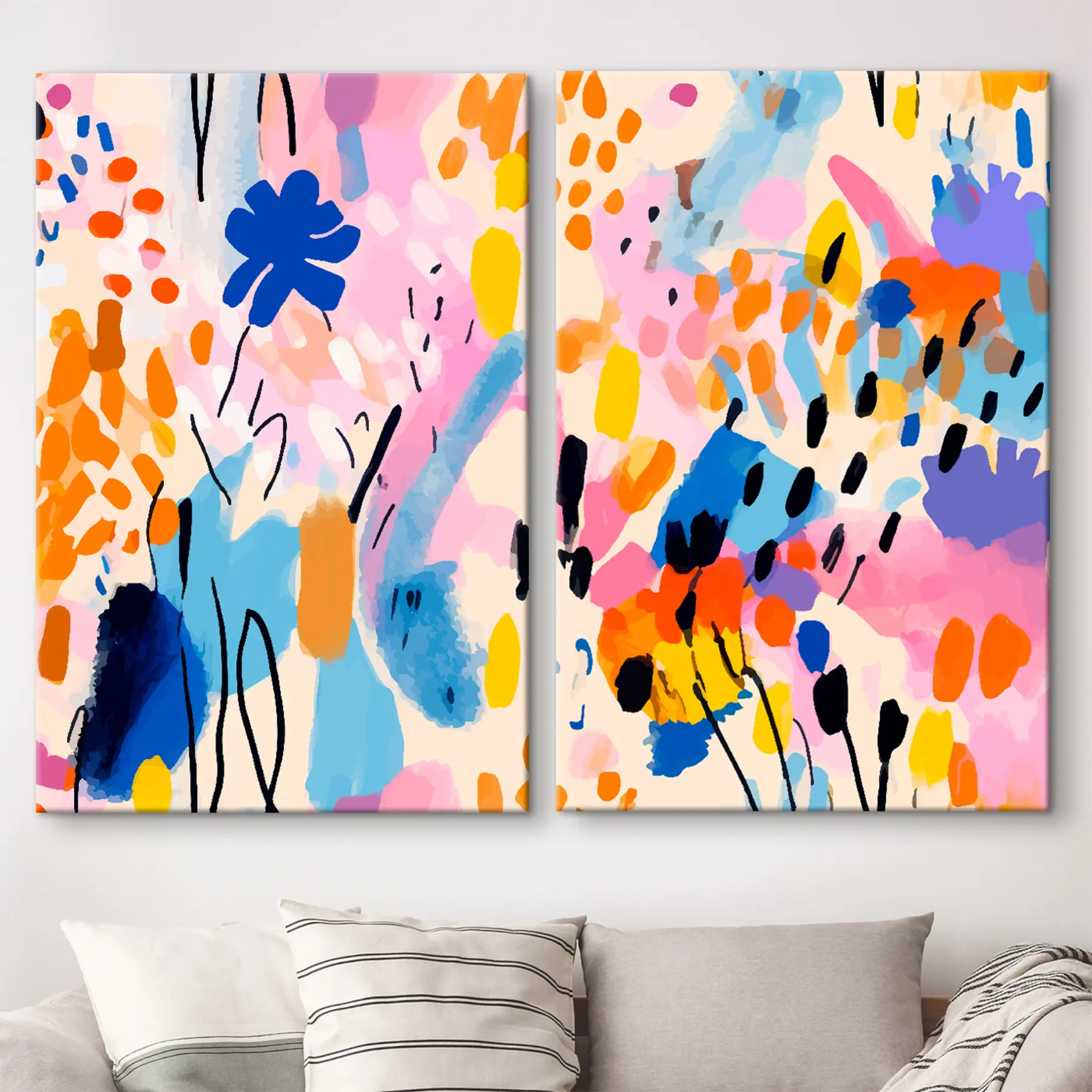 carta da parati Colori vibranti che danzano in armonia nr. m00268