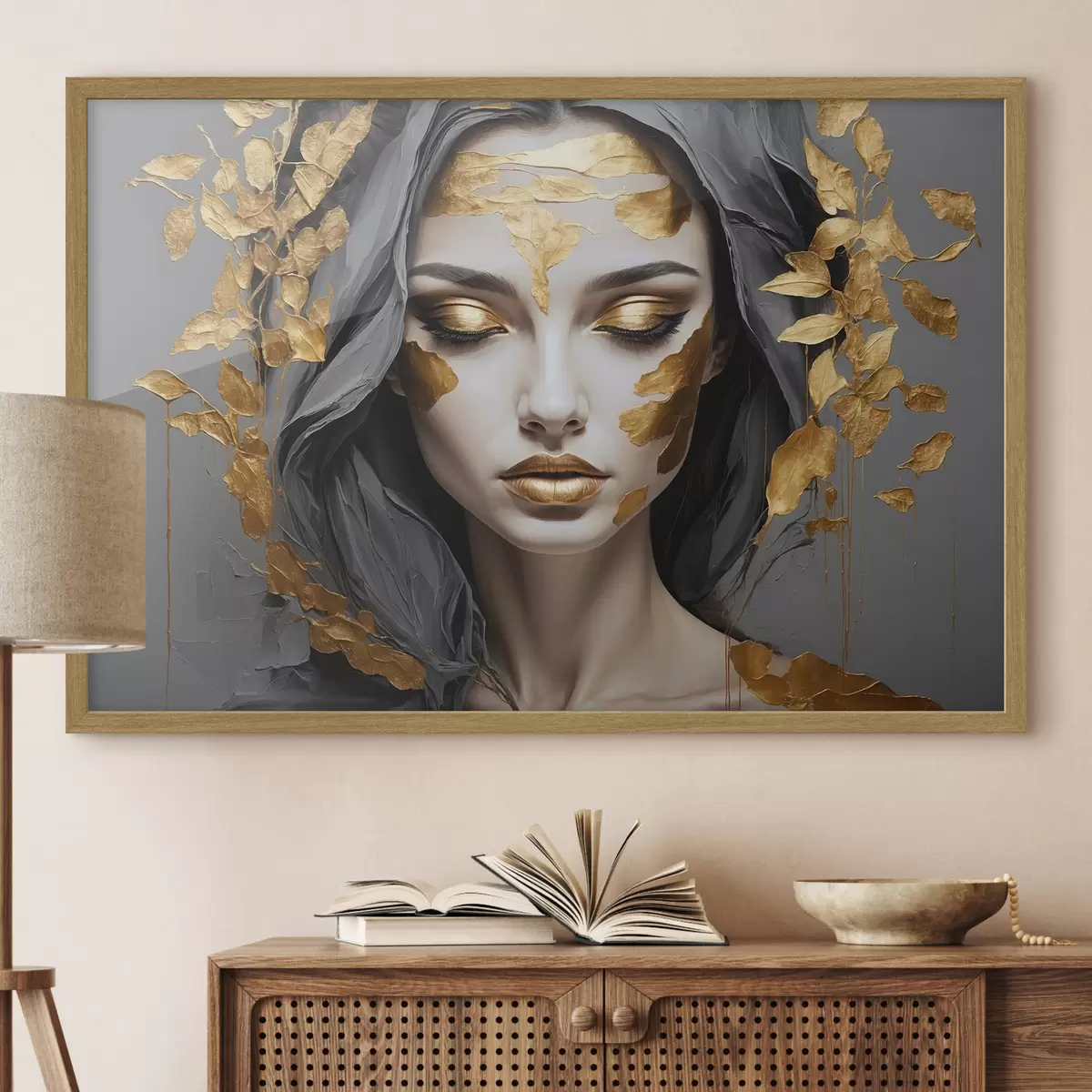 Poster Sguardo interiore dorato f37326
