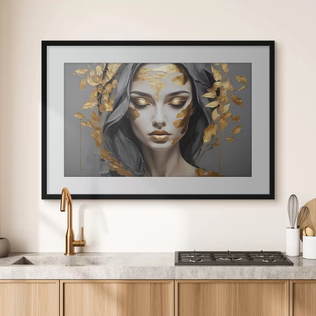 Poster Sguardo interiore dorato f37326