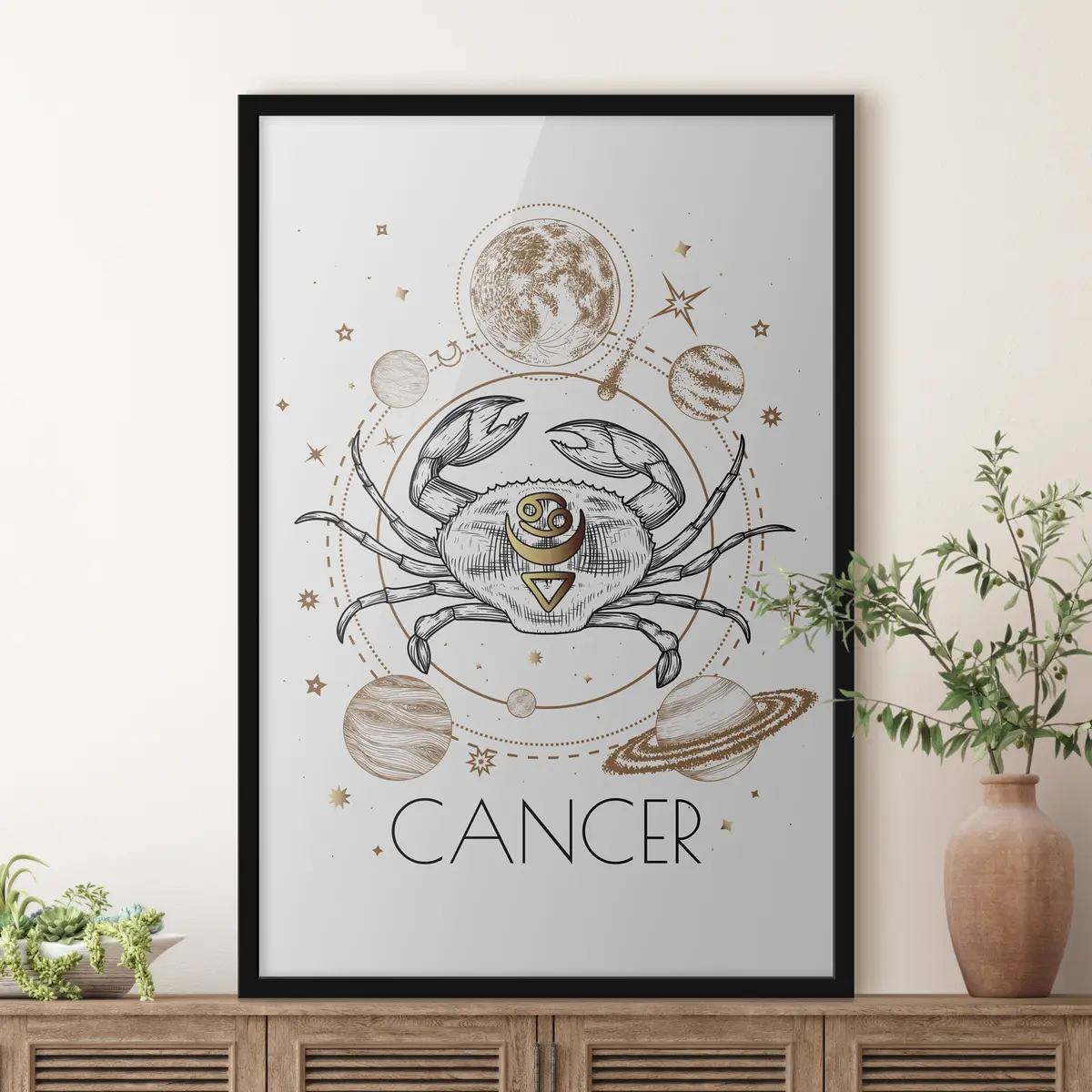 Poster Granchio celeste del segno zodiacale f36197