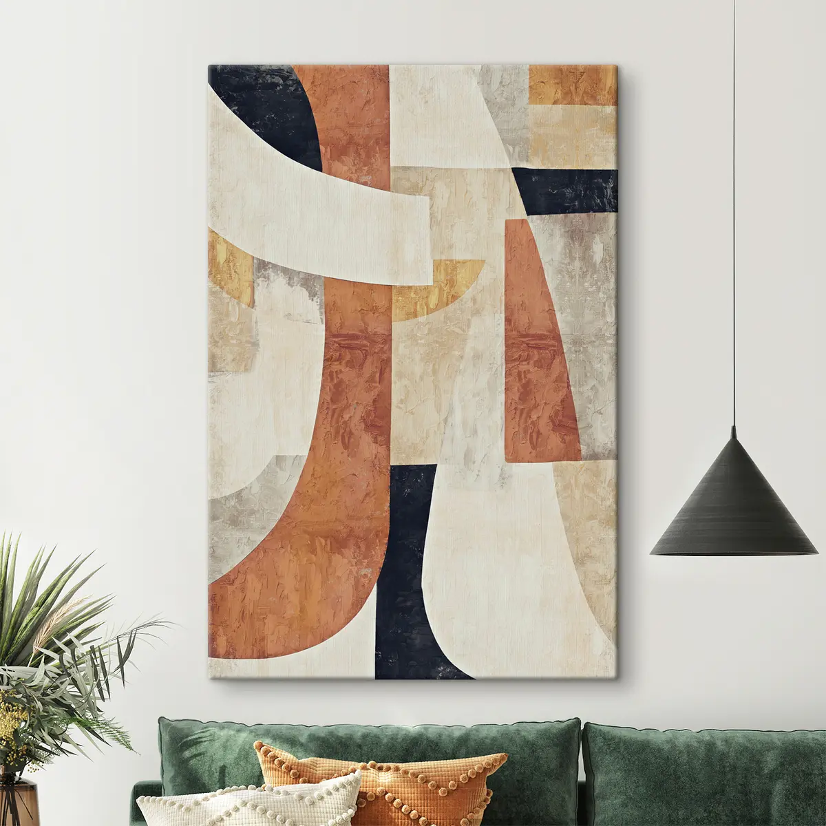 carta da parati Forme astratte in toni caldi nr. s37284