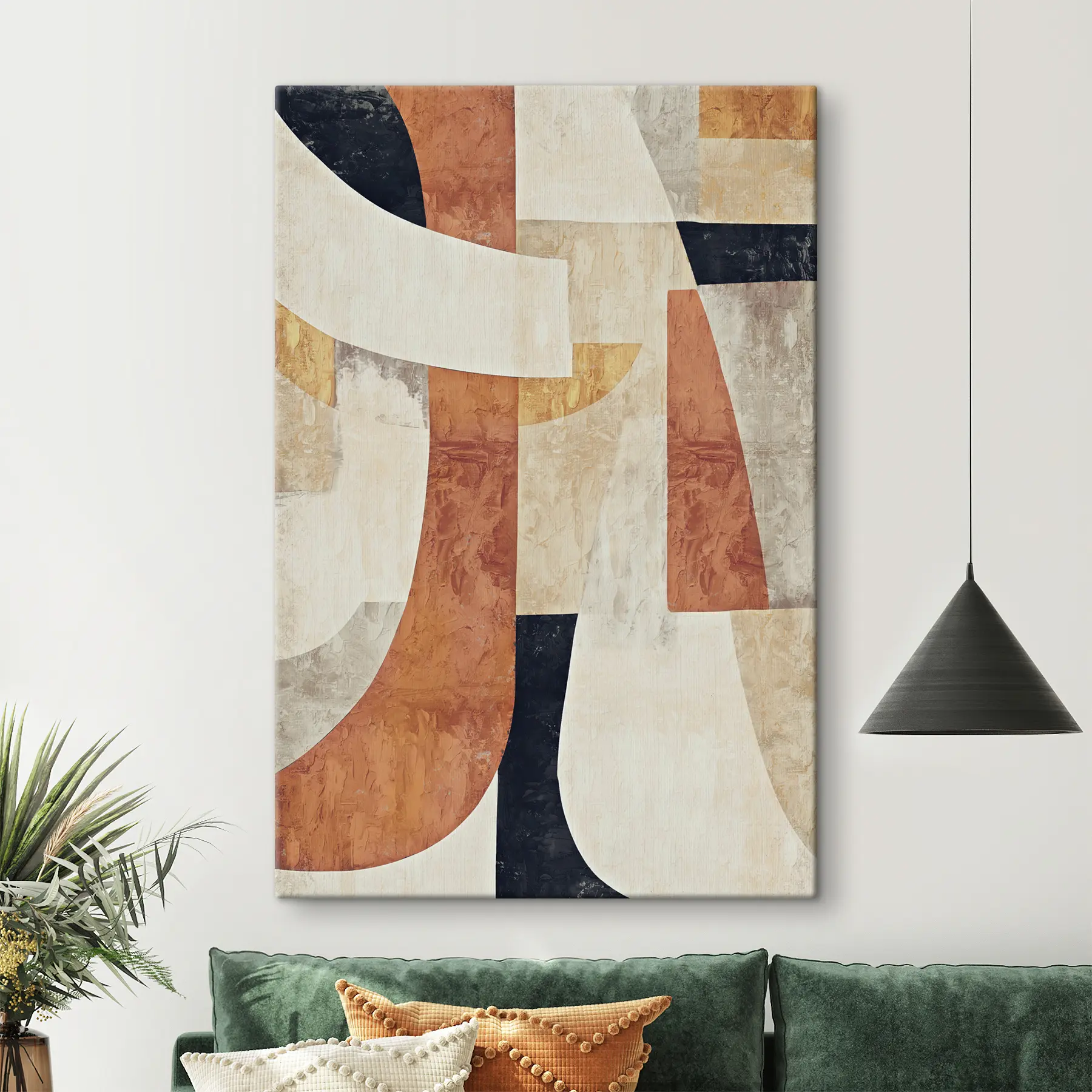 carta da parati Forme astratte in toni caldi nr. s37284