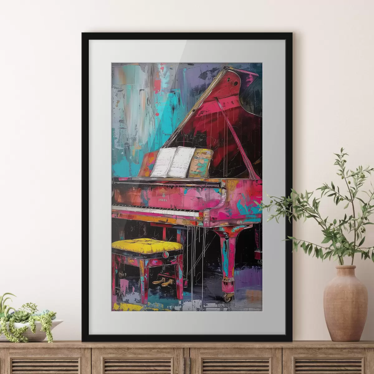 Poster Il pianoforte cremisi f37458