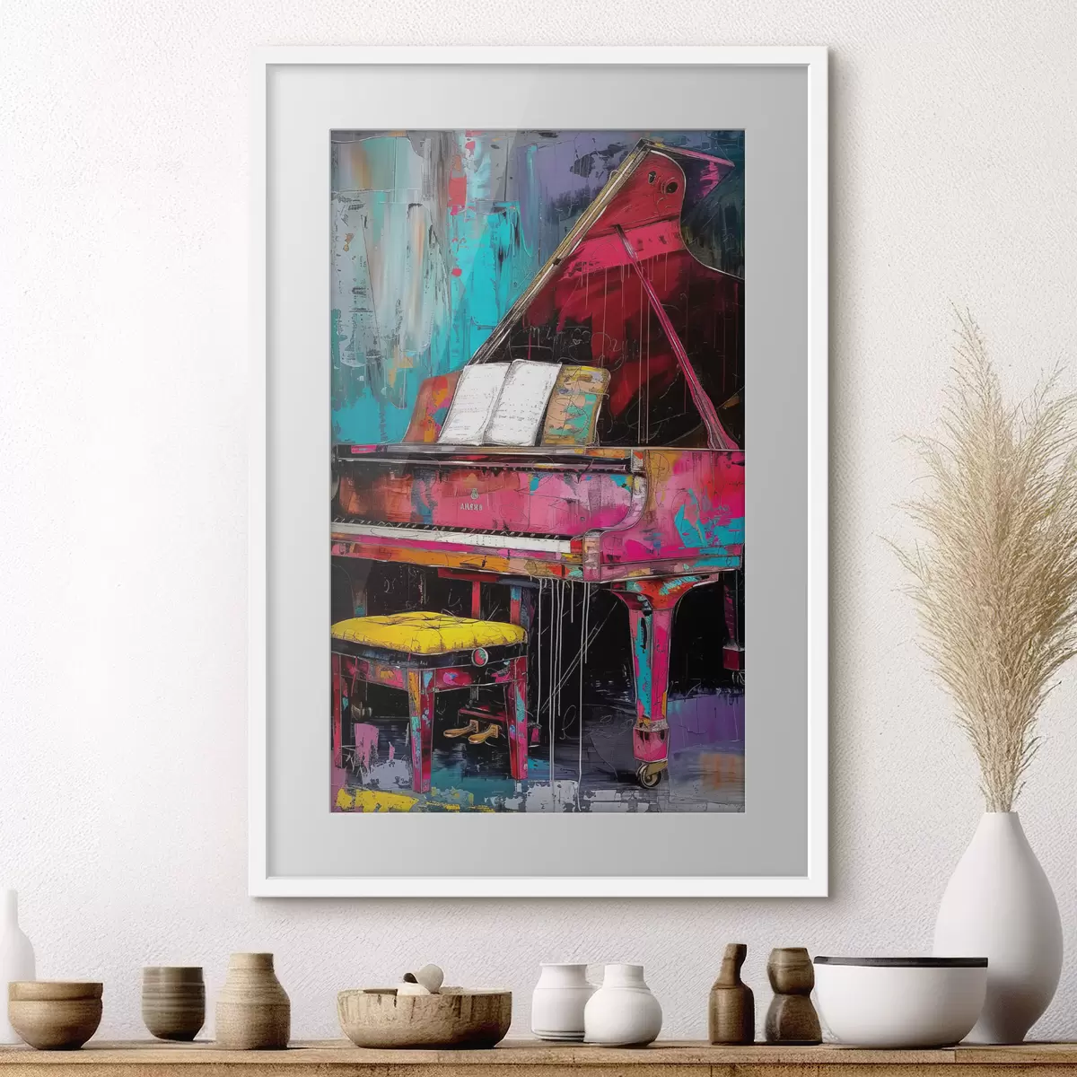 Poster Il pianoforte cremisi f37458