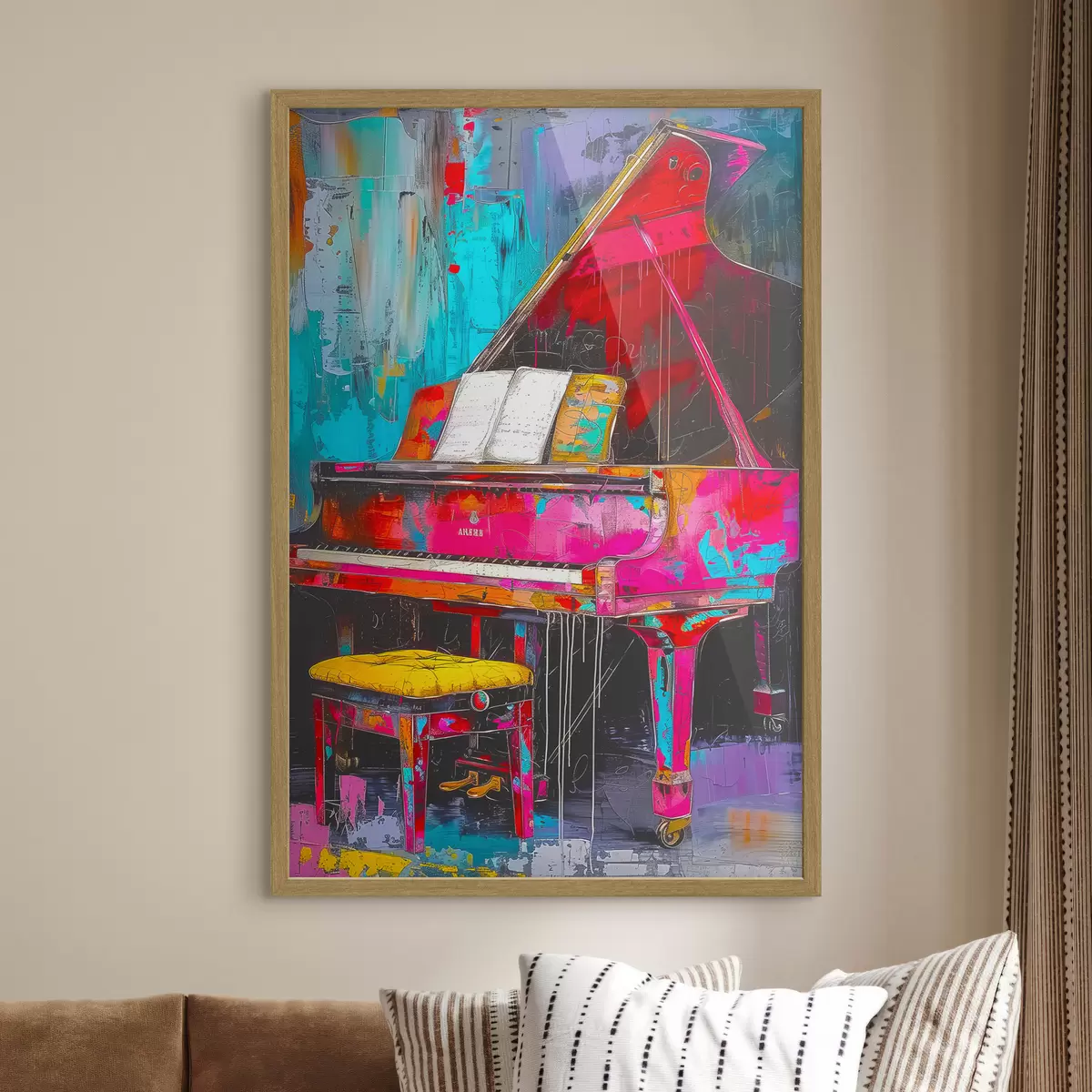 Poster Il pianoforte cremisi f37458