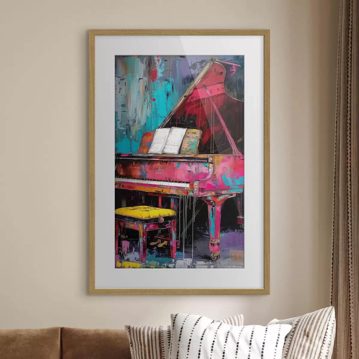 Poster Il pianoforte cremisi f37458