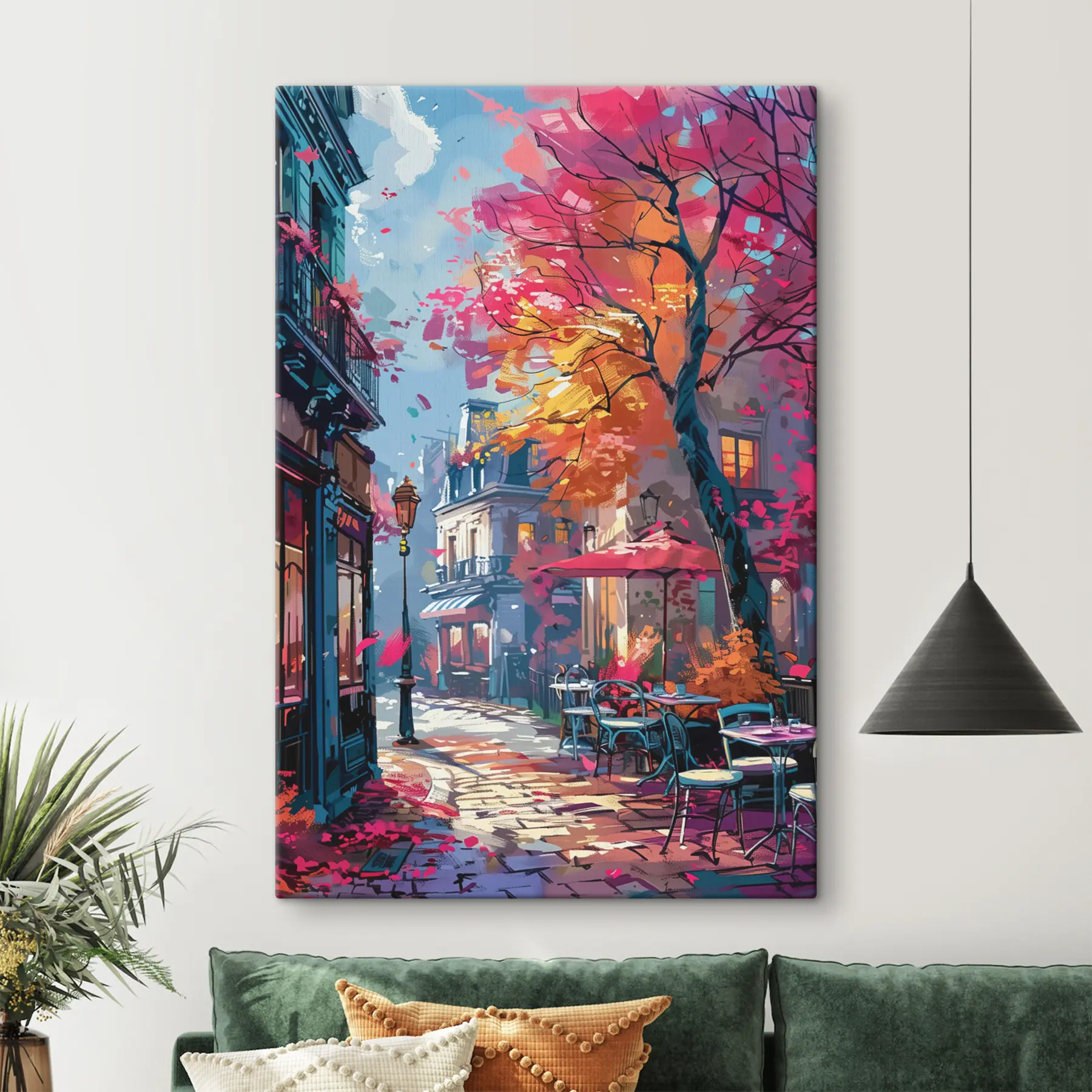 carta da parati Un'affascinante scena autunnale in città nr. s37459