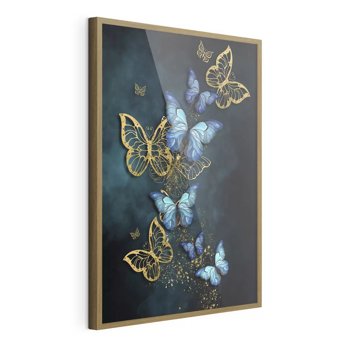 Poster Eleganti farfalle in tonalità vivaci f37483