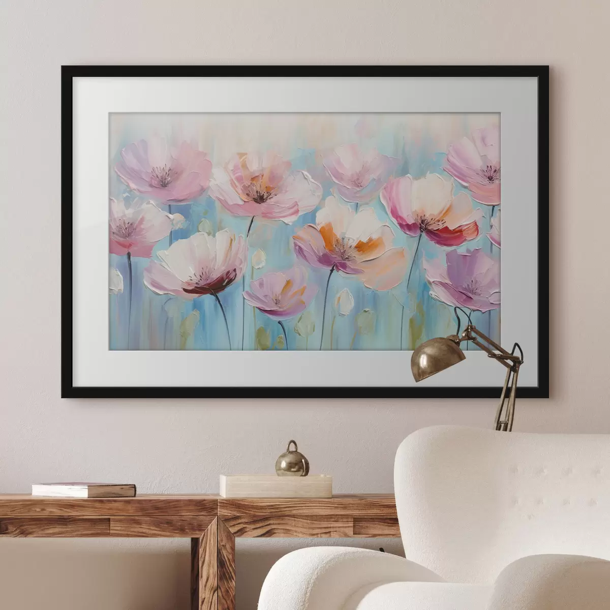 Poster Gioia rosa f37536