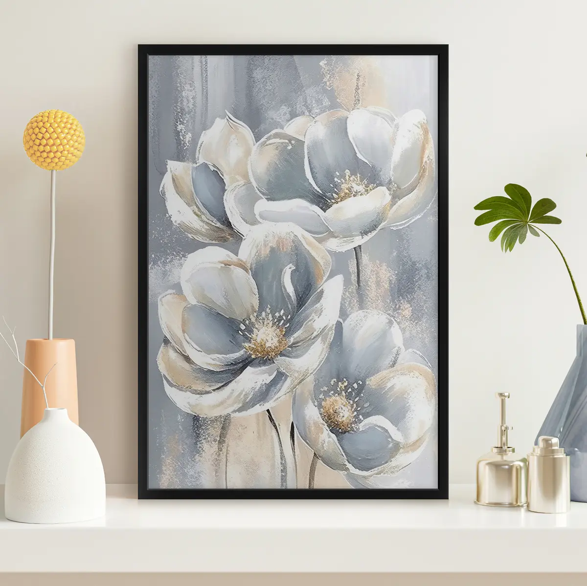 Poster Fiori eleganti dai toni sereni f37144