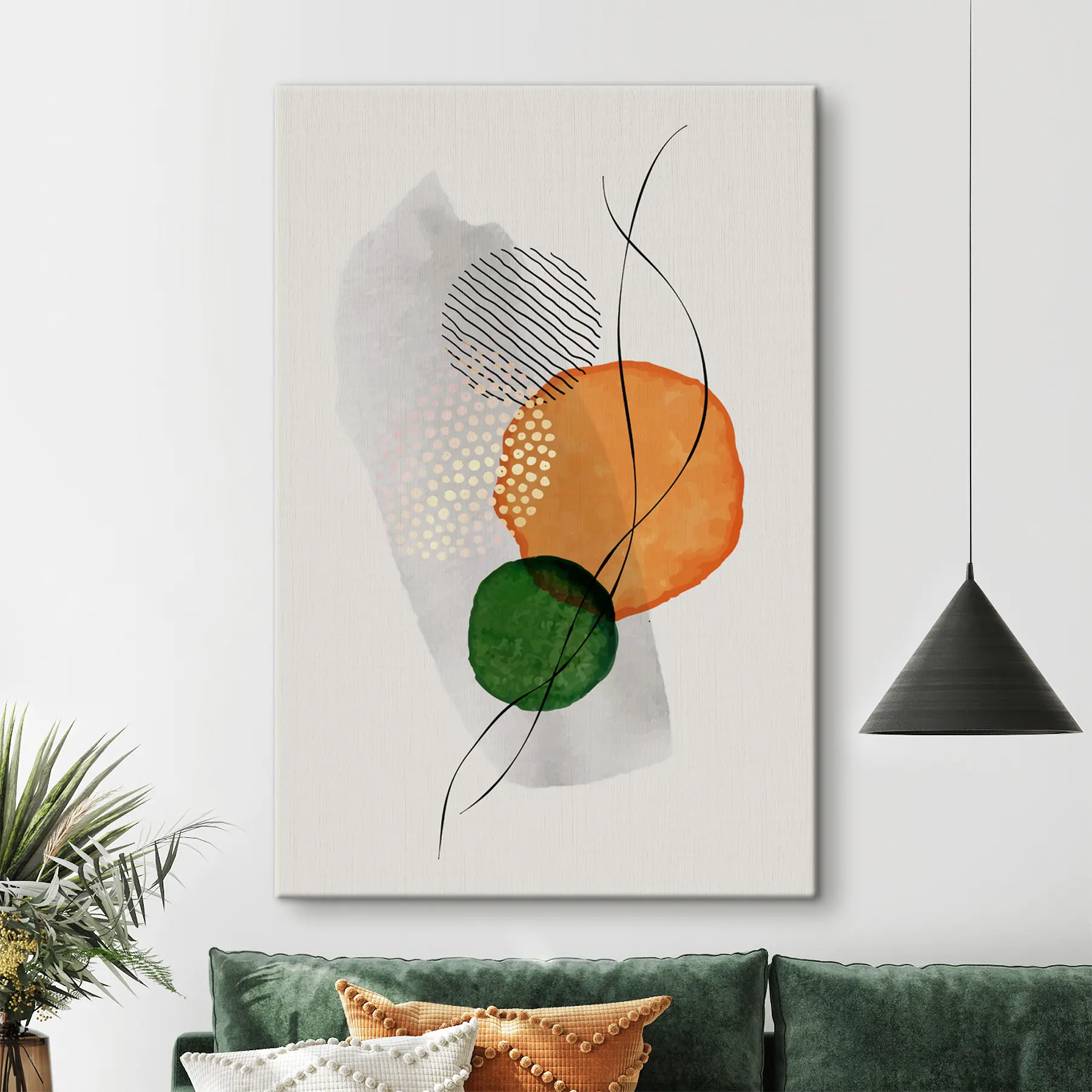 carta da parati Forme astratte in colori armoniosi nr. s35932